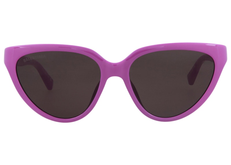 Buy Balenciaga Cateye Sunglasses White Marble/Brown (BB0095S  display picture 2