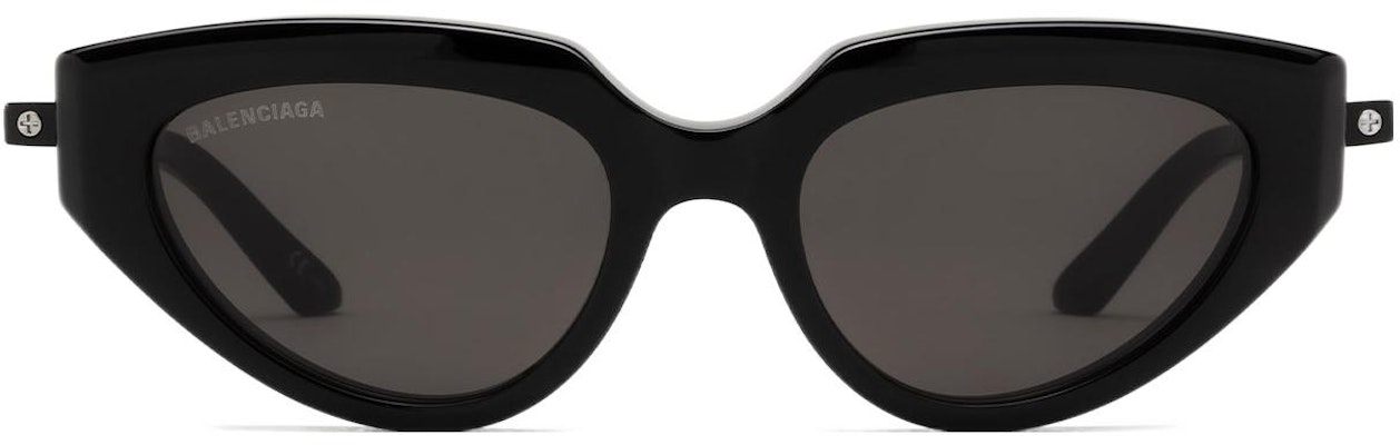 Kacamata Hitam Balenciaga Cat Eye Unisex dengan Logo Samping. BB0159S001 Lookbook Kacamata Hitam Balenciaga Cat Eye Unisex dengan Logo Samping. BB0159S001