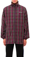 Balenciaga Check Print Full-Zip Cotton Jacket - Loose Fit Multicolor 571434TGM316067 Balenciaga Check Print Full-Zip Cotton Jacket - Loose Fit Multicolor 571434TGM316067