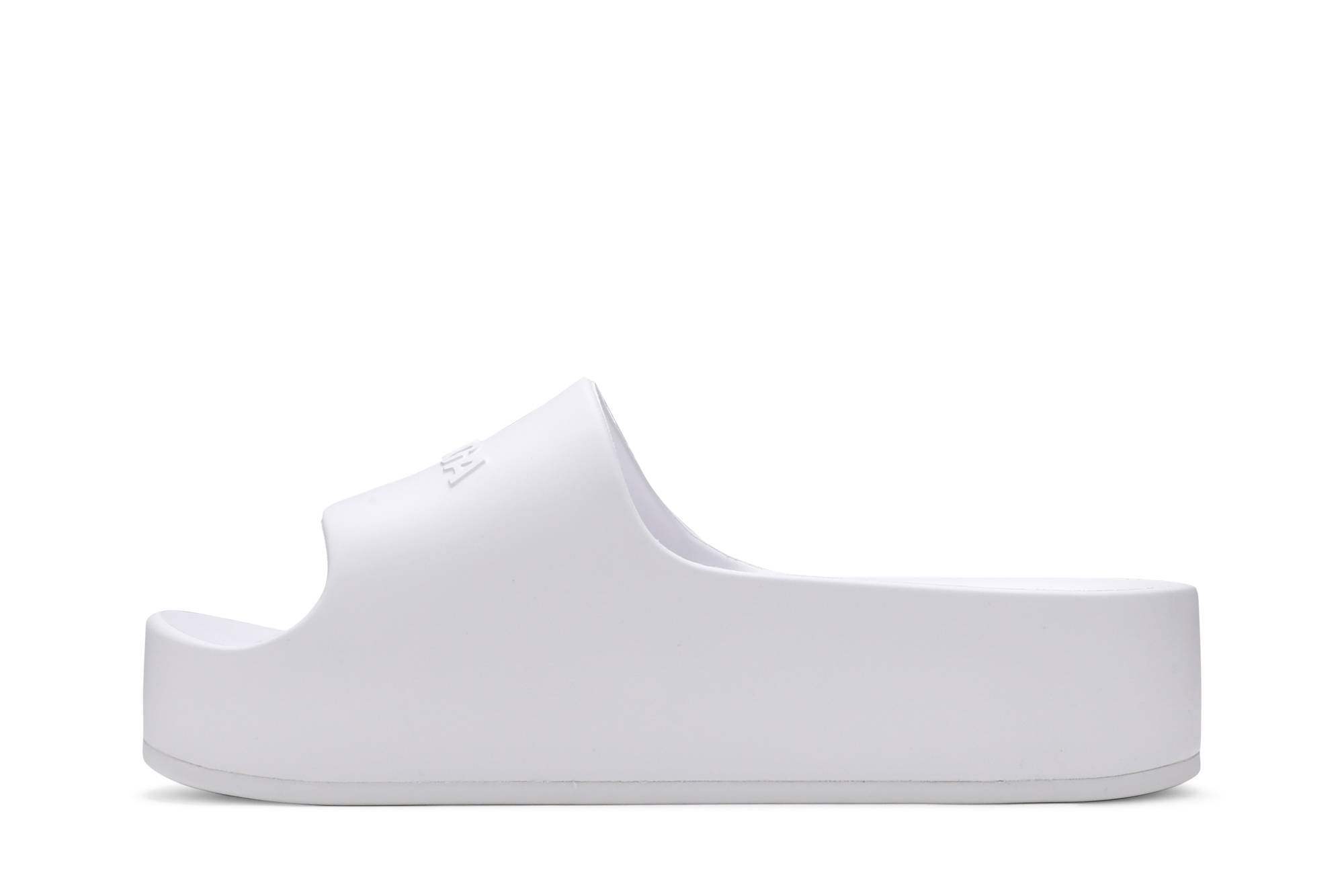 Lookbook (W) 巴黎世家厚底拖鞋 '纯白' 654315-W1S89-9000