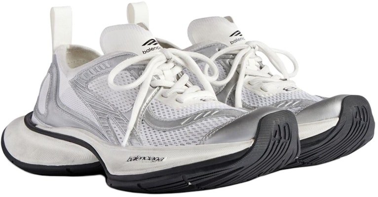 Balenciaga Circuit Sneaker 'Worn-Out - White Silver' 793945-WFLGY-9100 Lookbook Balenciaga Circuit Sneaker 'Worn-Out - White Silver' 793945-WFLGY-9100