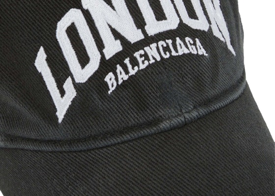 Balenciaga Cities London Cap Faded Black Lookbook Balenciaga Cities London Cap Faded Black