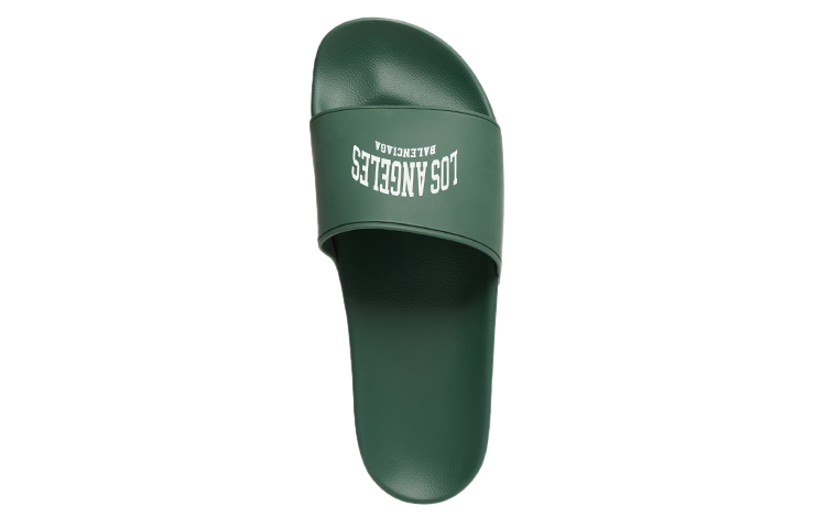 Shop Balenciaga City Pool Slide Los Angeles Hijau 689031W1S9A3910