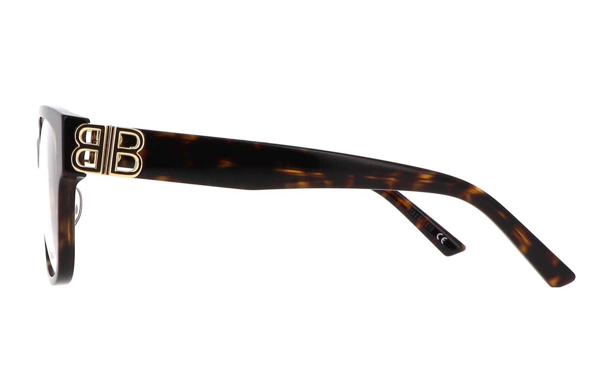 Purchase Gafas ópticas cuadradas Balenciaga BB Classic, carey para hombre. BB0104O-002