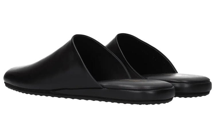 Shop Balenciaga Klasik Flat Mules Hitam 678365WA72N1080