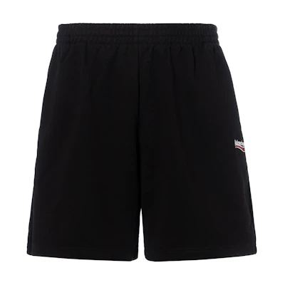 Balenciaga Classic Relaxed Fit Coke Logo Shorts Black. 641608TIV531070