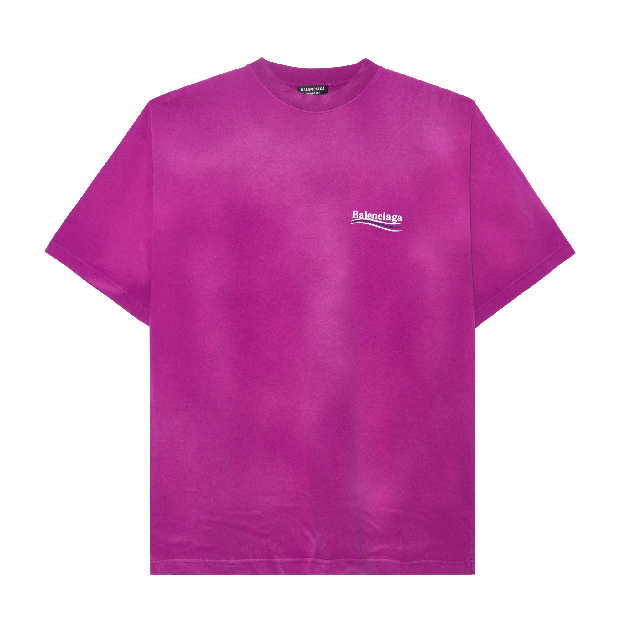 Balenciaga Coca-Cola Logo Tie-Dye Embroidered Loose Fit T-Shirt Pink . 641675TKVJ15282