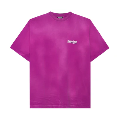 Balenciaga Coca-Cola Logo Tie-Dye Embroidered Loose Fit T-Shirt Pink . 641675TKVJ15282