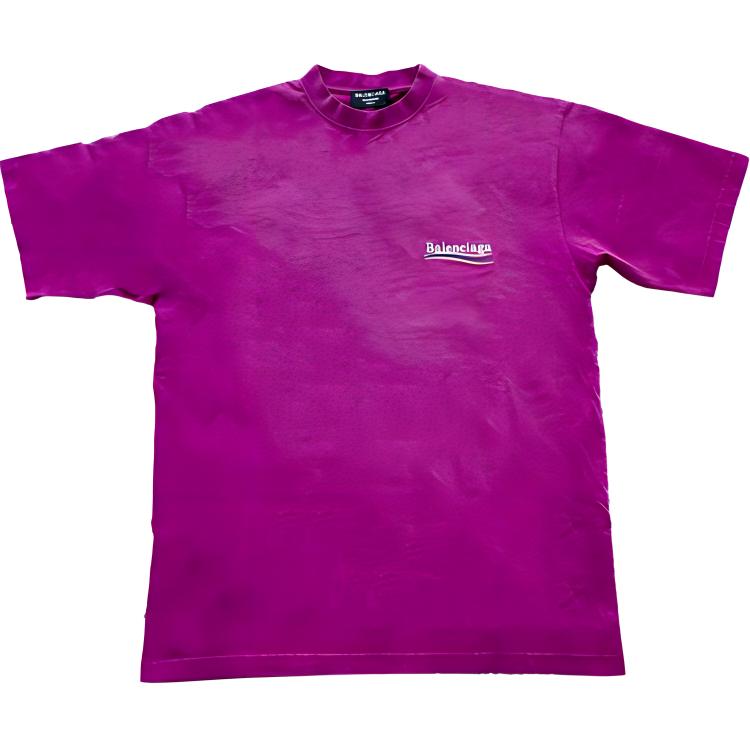 Balenciaga Coca-Cola Logo Tie-Dye Embroidered Loose Fit T-Shirt Pink . 641675TKVJ15282 圖 2