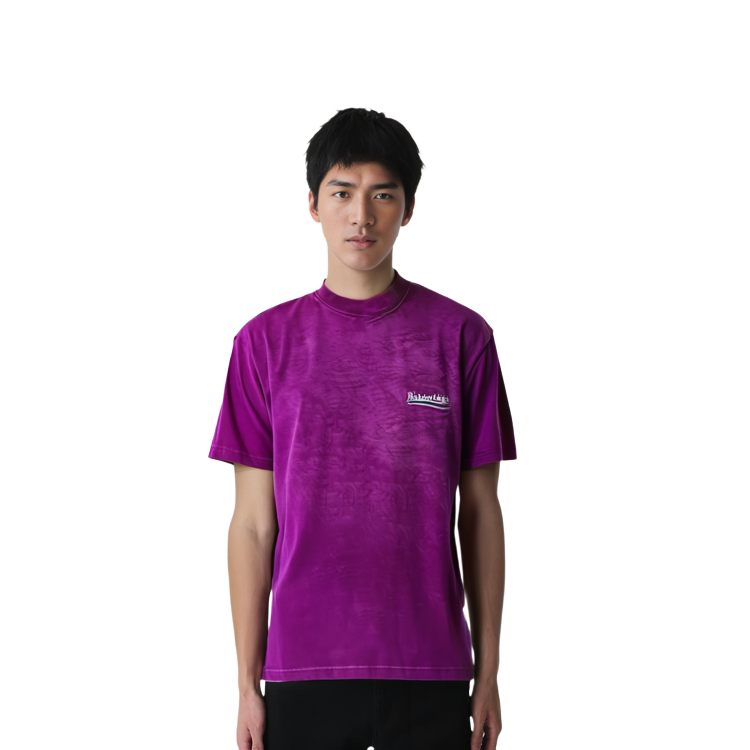 Balenciaga Coca-Cola Logo Tie-Dye Embroidered Loose Fit T-Shirt Pink . 641675TKVJ15282 圖 3