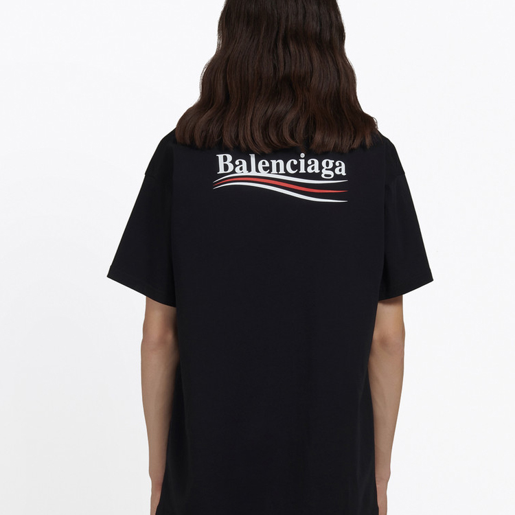 Purchase Balenciaga Coca-Cola Print Black Crewneck Tee for Men 570803TAV441000