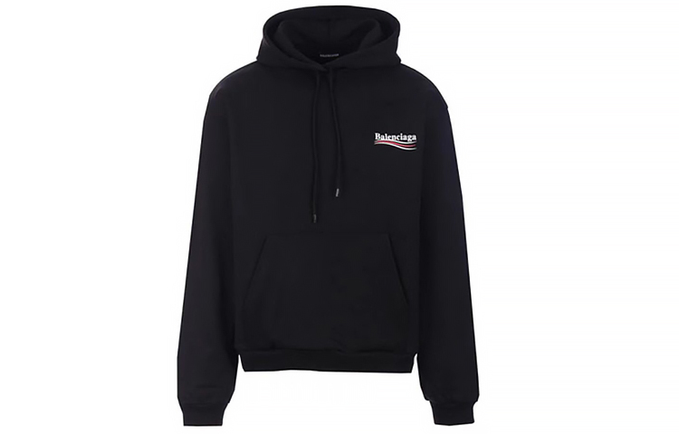 Lookbook 巴黎世家可口可乐波浪标志连帽衫男女同款黑色 578135TIV531070