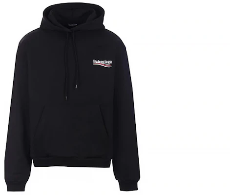 巴黎世家可口可乐波浪标志连帽衫男女同款黑色 578135TIV531070 Lookbook 巴黎世家可口可乐波浪标志连帽衫男女同款黑色 578135TIV531070