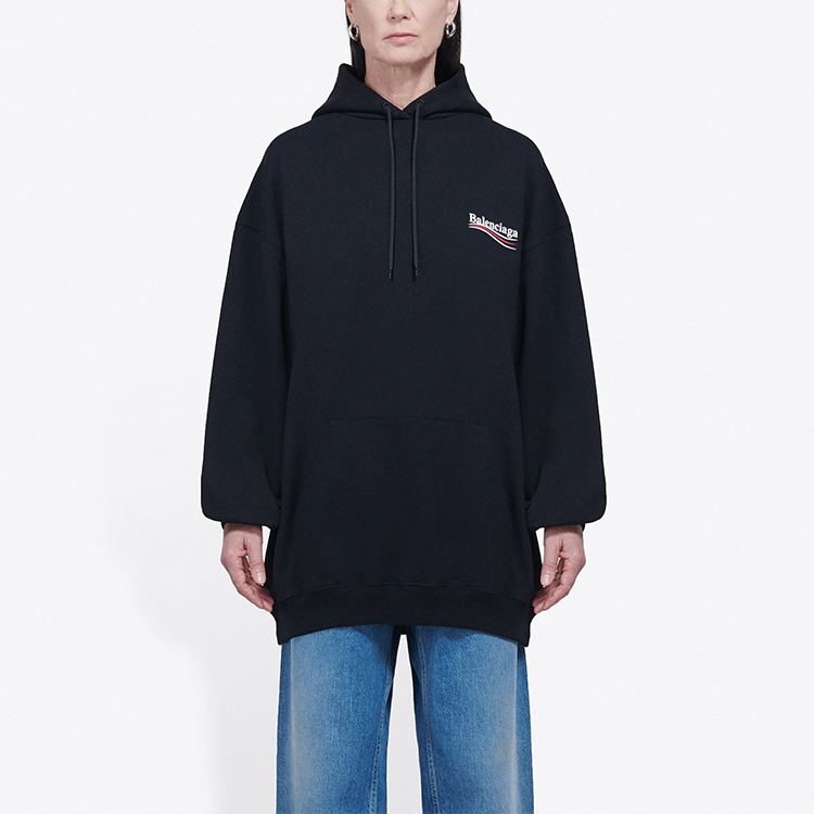 Purchase 巴黎世家可口可乐波浪标志连帽衫男女同款黑色 578135TIV531070