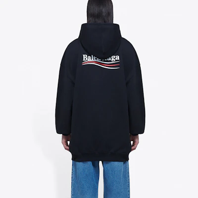 巴黎世家可口可乐波浪标志连帽衫男女同款黑色 578135TIV531070 Details for 巴黎世家可口可乐波浪标志连帽衫男女同款黑色 578135TIV531070