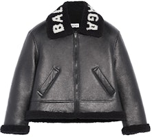 Balenciaga Cocoon Shearling Leather Jacket 'Black' Balenciaga Cocoon Shearling Leather Jacket 'Black'