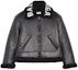 Buy Balenciaga Cocoon Shearling Leather Jacket 'Black'