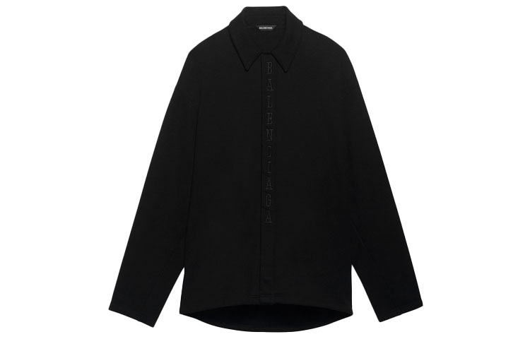 Balenciaga Cocoon Shirt Jacket Black 641628TJV741000
