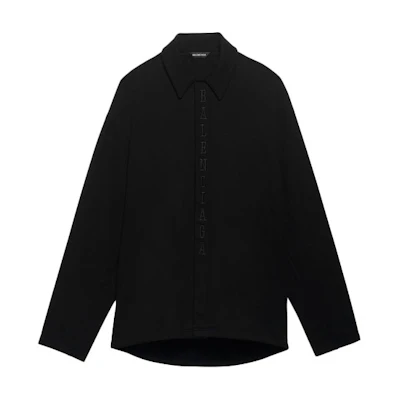 Balenciaga Cocoon Shirt Jacket Black 641628TJV741000