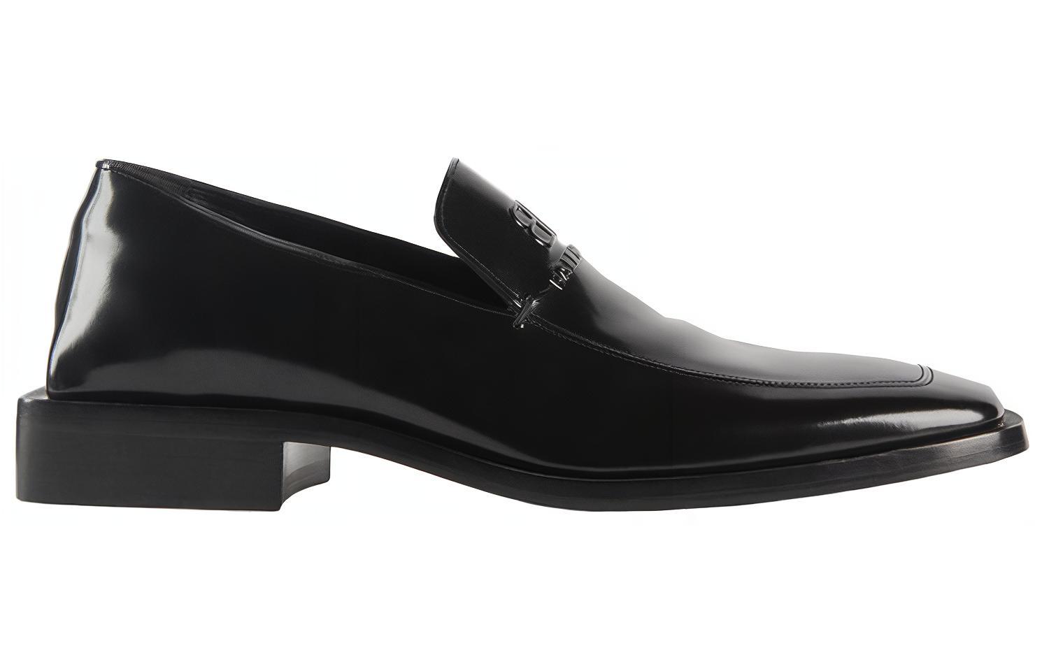 Balenciaga Coin Rim 20mm Loafers Black Leather 圖 2
