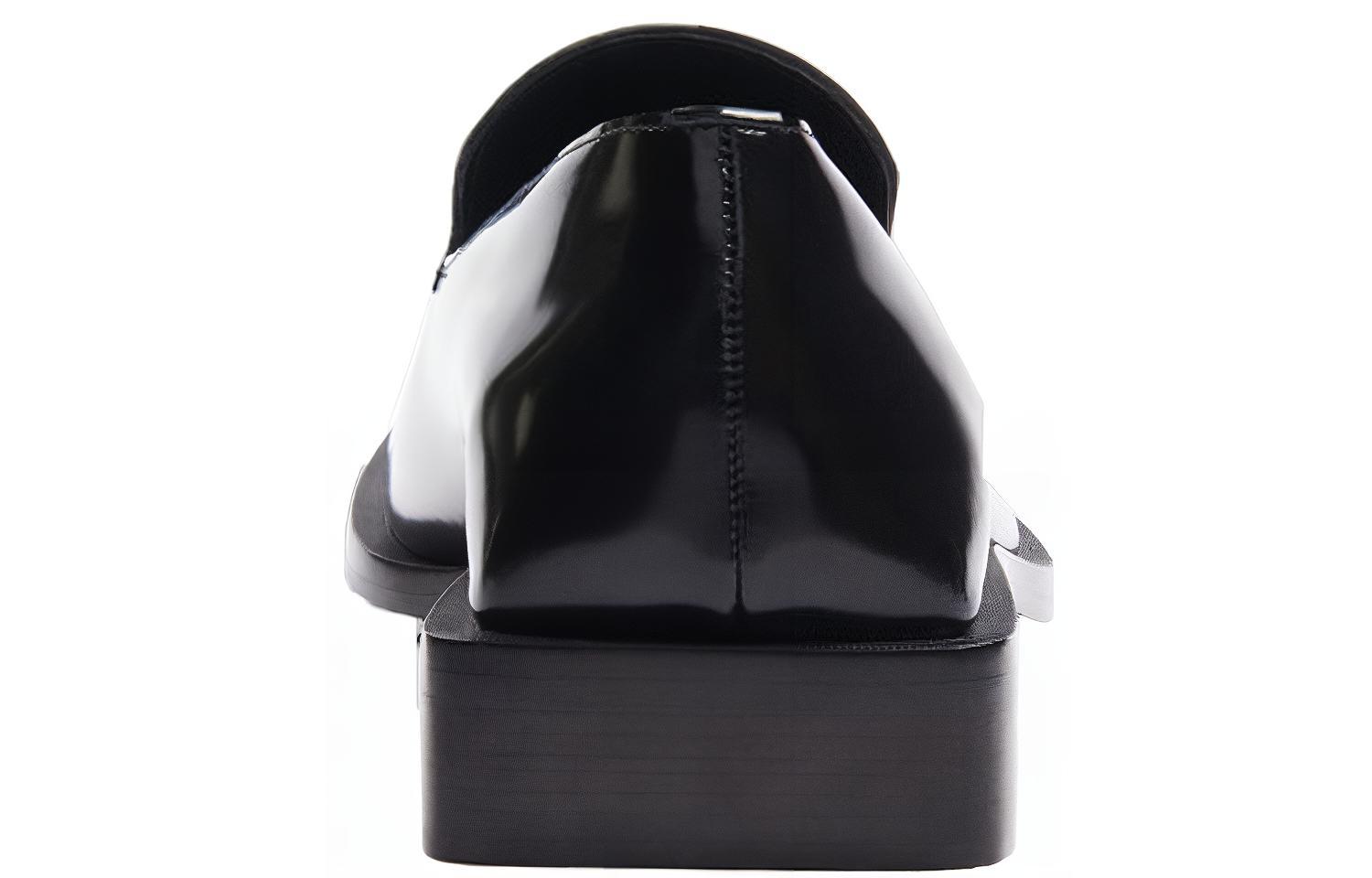 Balenciaga Coin Rim 20mm Loafers Black Leather 圖 4