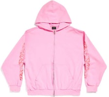 Balenciaga Colorblock Logo Hoodie Unisex Pink Relaxed Fit Long Sleeve Sweatshirt 770939TPVM95960 Balenciaga Colorblock Logo Hoodie Unisex Pink Relaxed Fit Long Sleeve Sweatshirt 770939TPVM95960