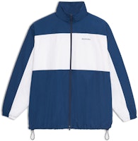 Balenciaga Colorblock Zip-up Jacket Unisex Blue White 571434TYB184778 Balenciaga Colorblock Zip-up Jacket Unisex Blue White 571434TYB184778