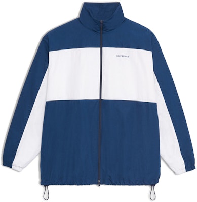 Balenciaga Jaket Zip-up Blok Warna Unisex Biru Putih 571434TYB184778 Buy Balenciaga Jaket Zip-up Blok Warna Unisex Biru Putih 571434TYB184778