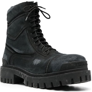 バレンシアガ コンバットブーツ (黒・ダメージ加工) 694042-W2H11-1000 Lookbook バレンシアガ コンバットブーツ (黒・ダメージ加工) 694042-W2H11-1000