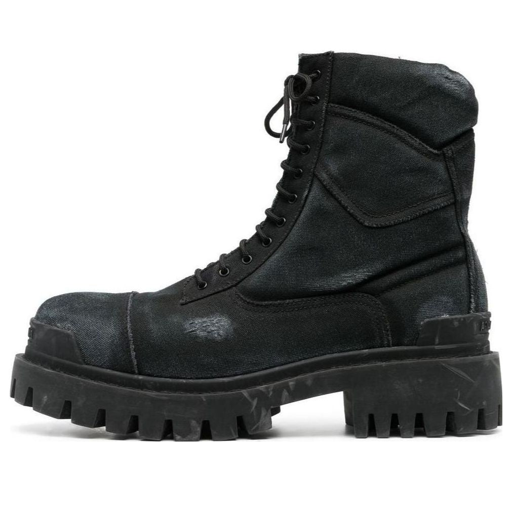 Balenciaga Combat Strike Boot 'Worn-Out - Black' 694042-W2H11-1000