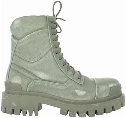 Balenciaga Combat Strike Boots 'Cotton Hijau Tercuci' 694042W2H113300 Order Balenciaga Combat Strike Boots 'Cotton Hijau Tercuci' 694042W2H113300