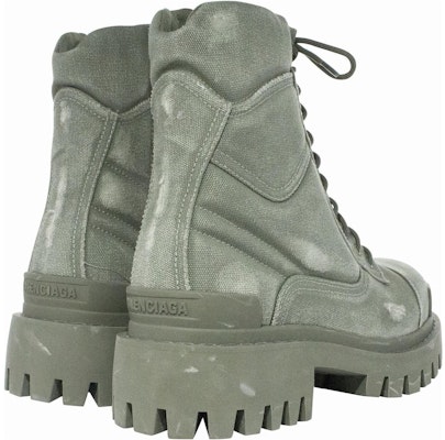 Balenciaga Combat Strike Boots 'Cotton Hijau Tercuci' 694042W2H113300 Shop Balenciaga Combat Strike Boots 'Cotton Hijau Tercuci' 694042W2H113300