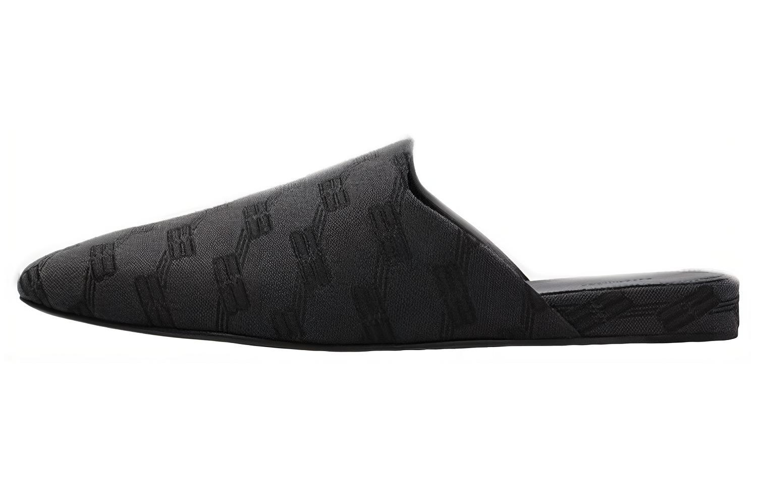 Balenciaga Cosy BB Mule 'All Over Logo - Grey Black' 636605-W2I10-1510