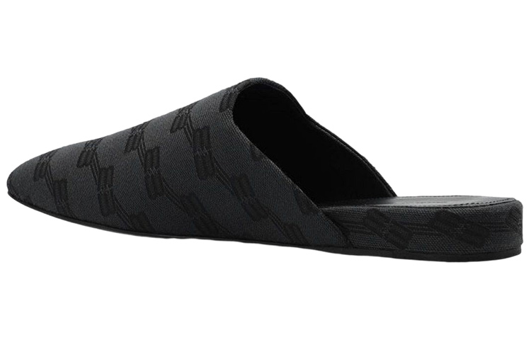 Shop 巴黎世家Cosy BB平底拖鞋'全幅Logo - 灰黑' 636605-W2I10-1510