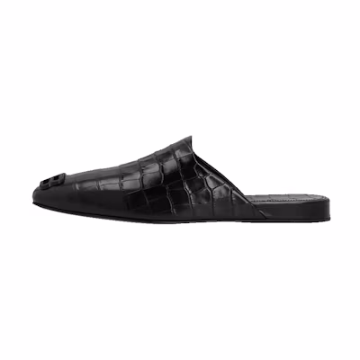 Balenciaga Cosy BB Mule 'Crocodile Embossed Black'