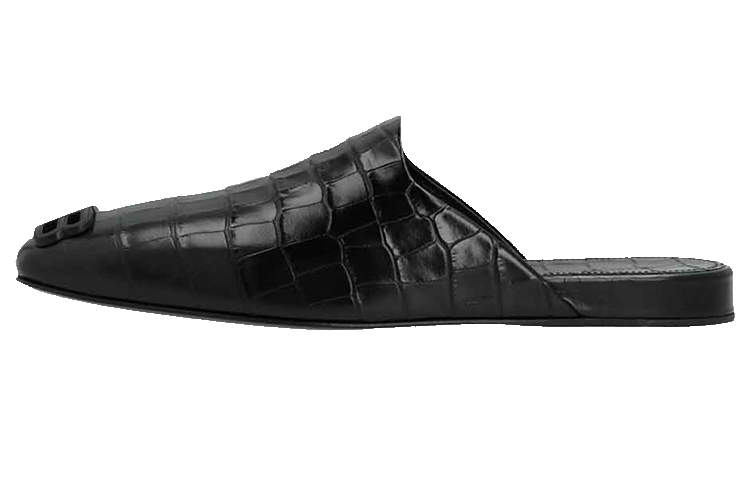 Balenciaga Cosy BB Mule 'Crocodile Embossed Black' 654644WBB721010