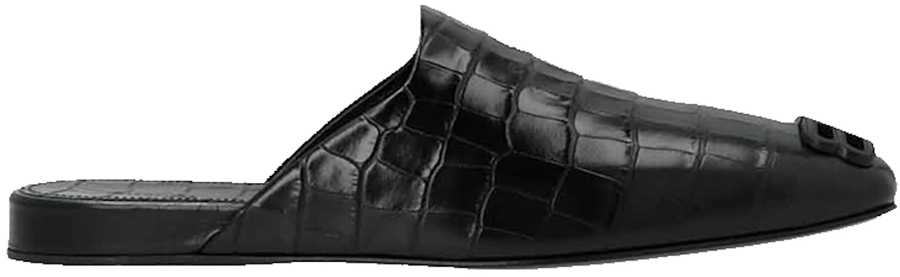 巴黎世家Croco压纹黑色Cosy BB便鞋 654644WBB721010 Order 巴黎世家Croco压纹黑色Cosy BB便鞋 654644WBB721010