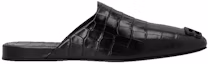 Order 巴黎世家Croco压纹黑色Cosy BB便鞋 654644WBB721010