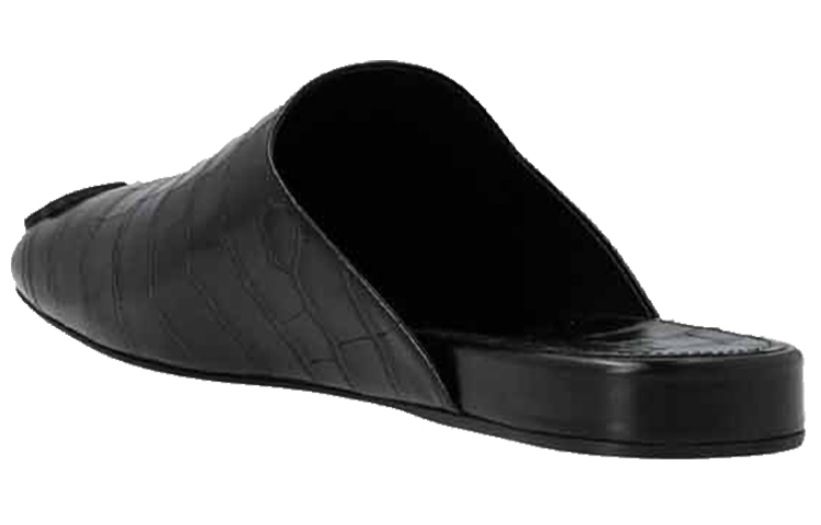 Shop 巴黎世家Croco压纹黑色Cosy BB便鞋 654644WBB721010