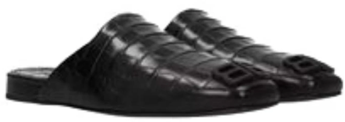 巴黎世家Croco压纹黑色Cosy BB便鞋 654644WBB721010 Sizing 巴黎世家Croco压纹黑色Cosy BB便鞋 654644WBB721010