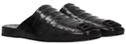 Sizing 巴黎世家Croco压纹黑色Cosy BB便鞋 654644WBB721010