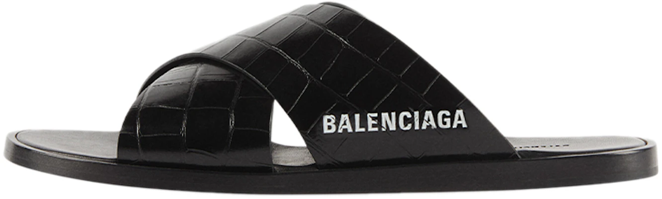 Sandal Balenciaga Cosy Kulit Buaya Hitam 597148WA9D51006 Buy Sandal Balenciaga Cosy Kulit Buaya Hitam 597148WA9D51006