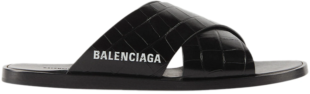 Sandal Balenciaga Cosy Kulit Buaya Hitam 597148WA9D51006 Order Sandal Balenciaga Cosy Kulit Buaya Hitam 597148WA9D51006
