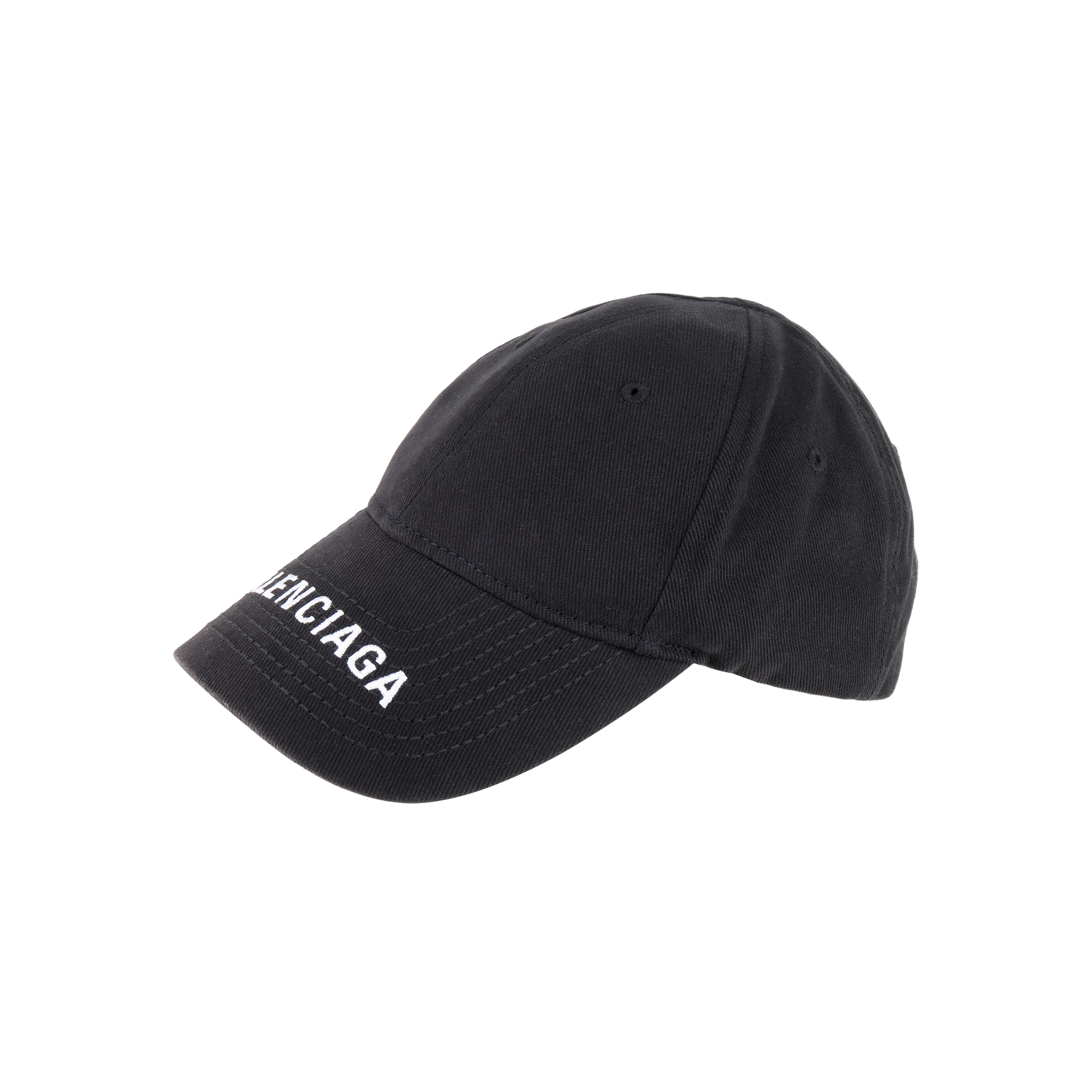 Shop Balenciaga Cotton Baseball Cap with Embroidered Logo Unisex 531588310B21077
