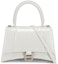 Buy Balenciaga Crocodile Embossed Hourglass Top Handle Small White