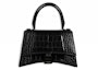 Buy Balenciaga Crocodile Embossed Hourglass Top Handle Small Black