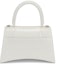 Order Balenciaga Crocodile Embossed Hourglass Top Handle Small White