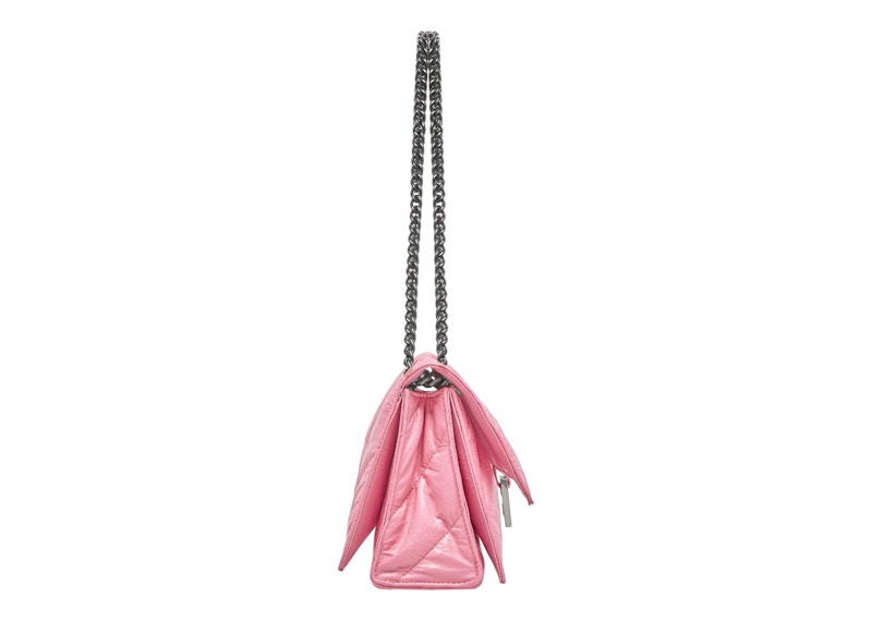 Order 巴黎世家粉色小款絎縫菱格鍊條包