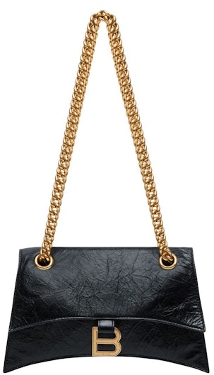 balenciaga-crush-chain-shoulder-bag-small-black-aged-gold