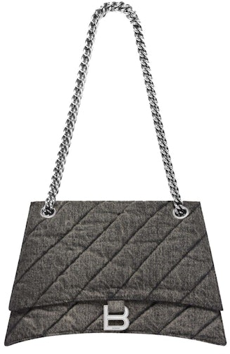 balenciaga-crush-medium-chain-bag-in-quilted-denim-black